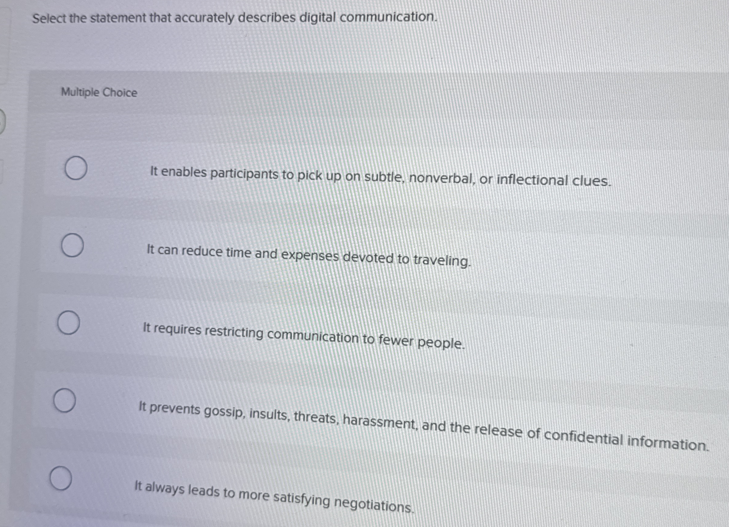 Select the statement that accurately describes