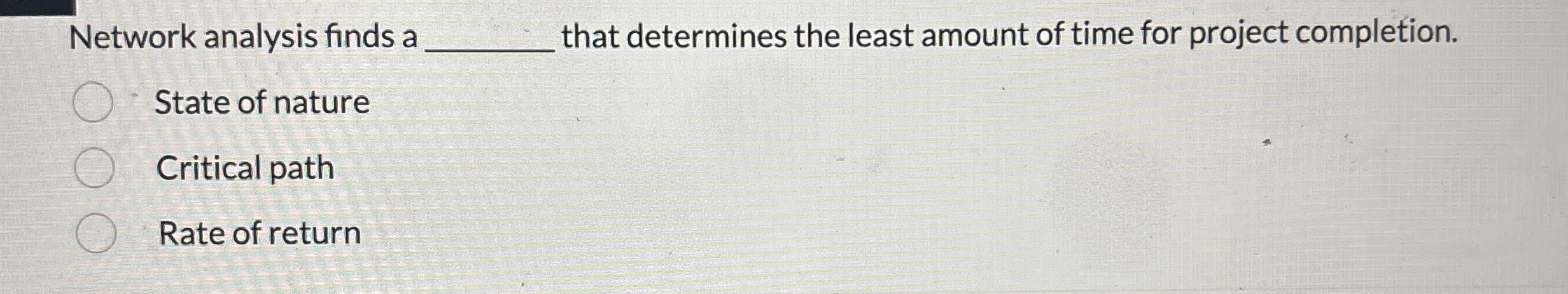 Network analysis finds a q , that determines the
