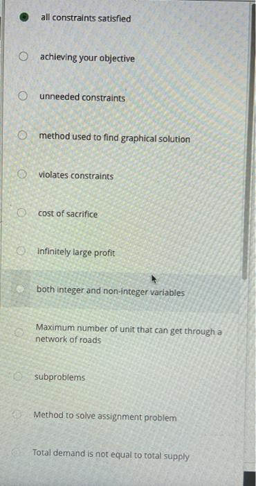 Matching type only. complete answers please.