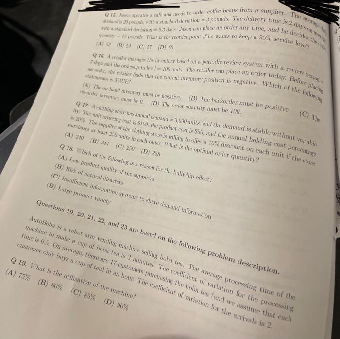 drid 20 pounds, with a stundard deviation = 3