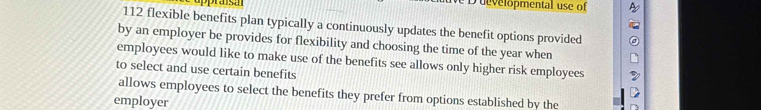 1 1 2 flexible benefits plan typically a