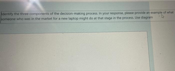 identify the three components of the