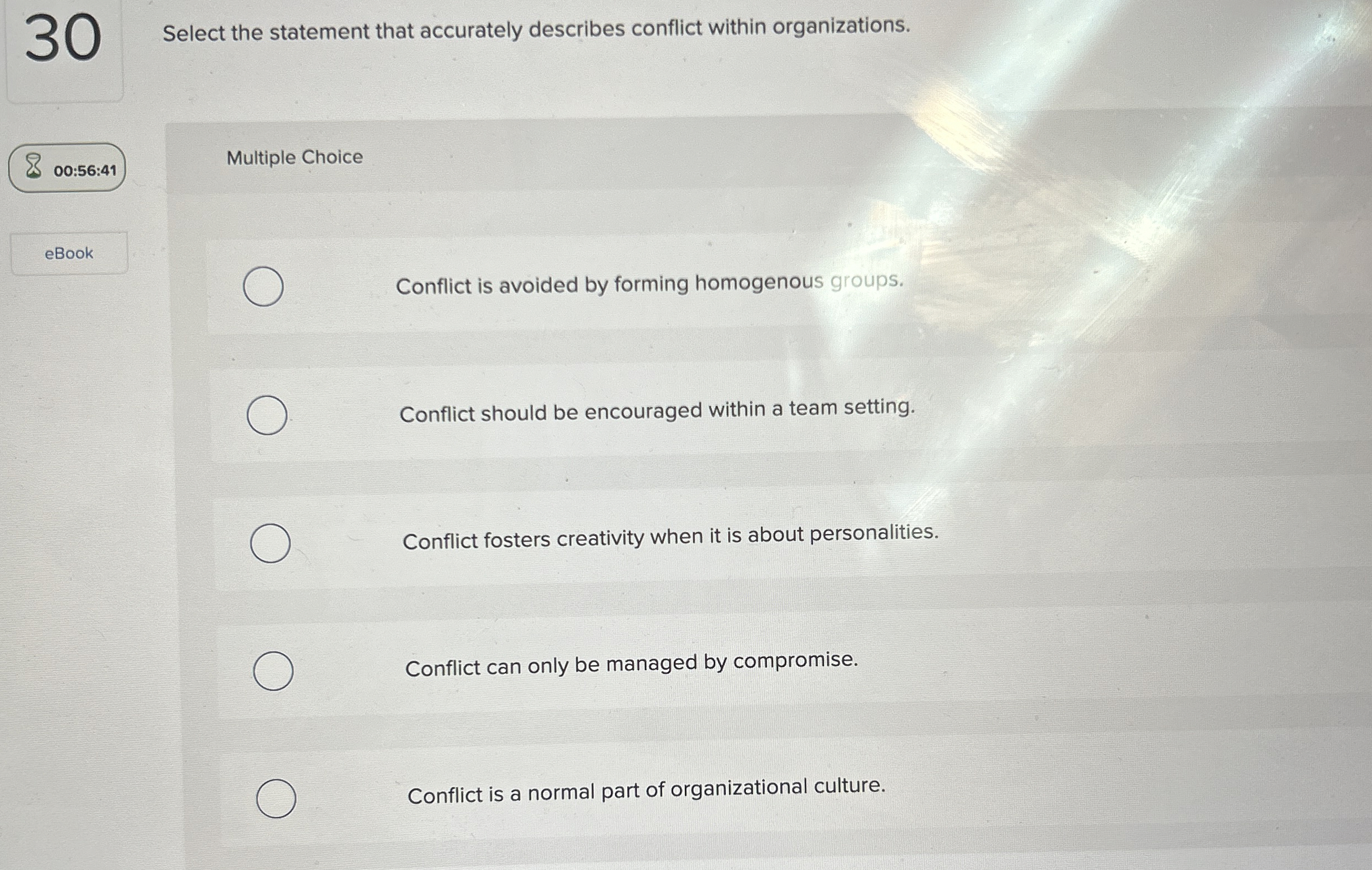 3 0 Select the statement that accurately