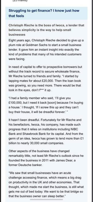 3. Describe five external business environment