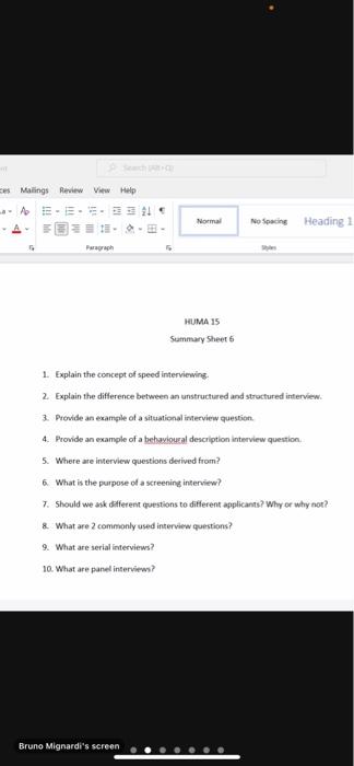 Mailings Review View Help a- p = = = = = = Normal