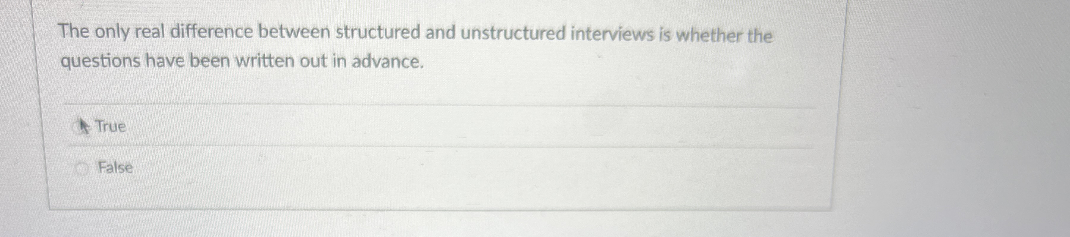 The only real difference between structured and