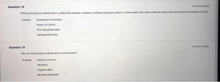 Question 18 Dout of 4 ports Alowing strong prior