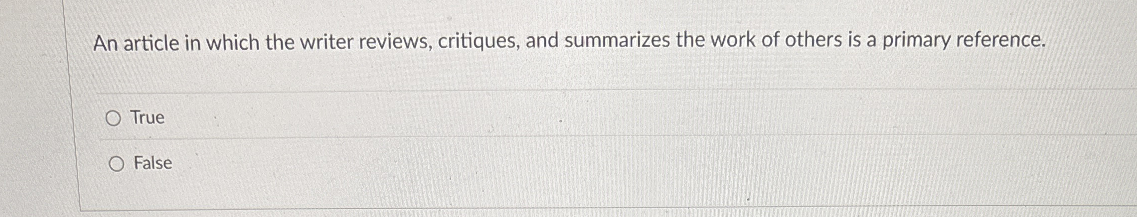 An article in which the writer reviews,