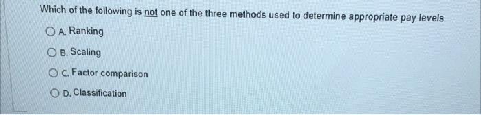 Which of the following is not one of the three