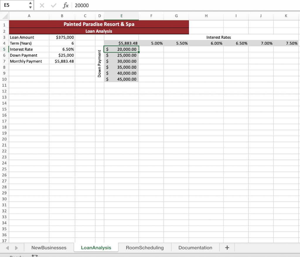 Need Help on Excel assignment. Step Instructions