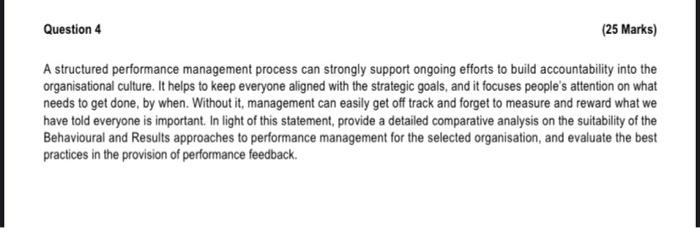 hi please assist Question 4 (25 Marks) A