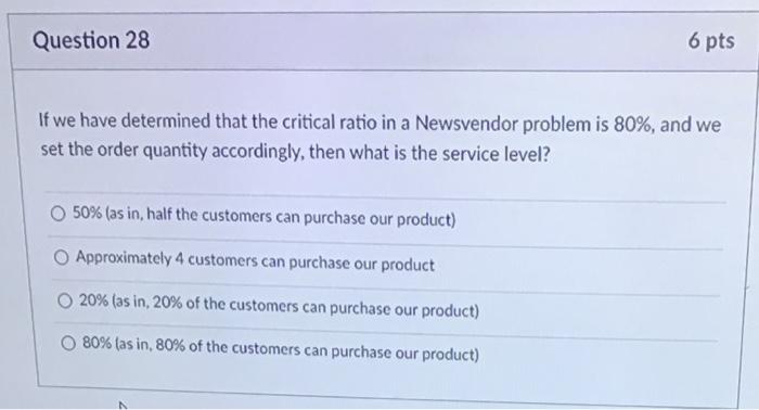 6 pts Question 26 We use data from the past to