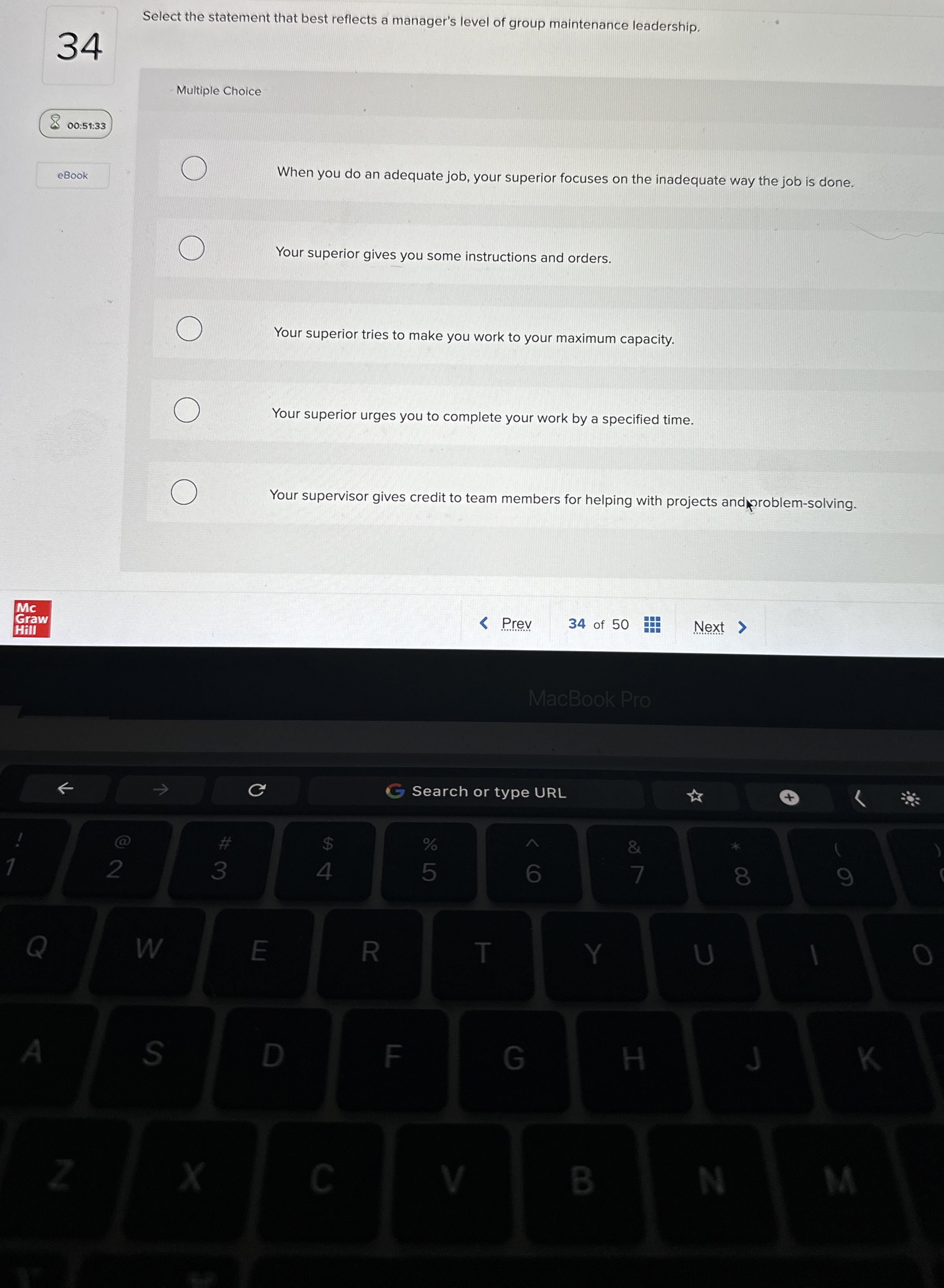 3 4 Select the statement that best reflects a