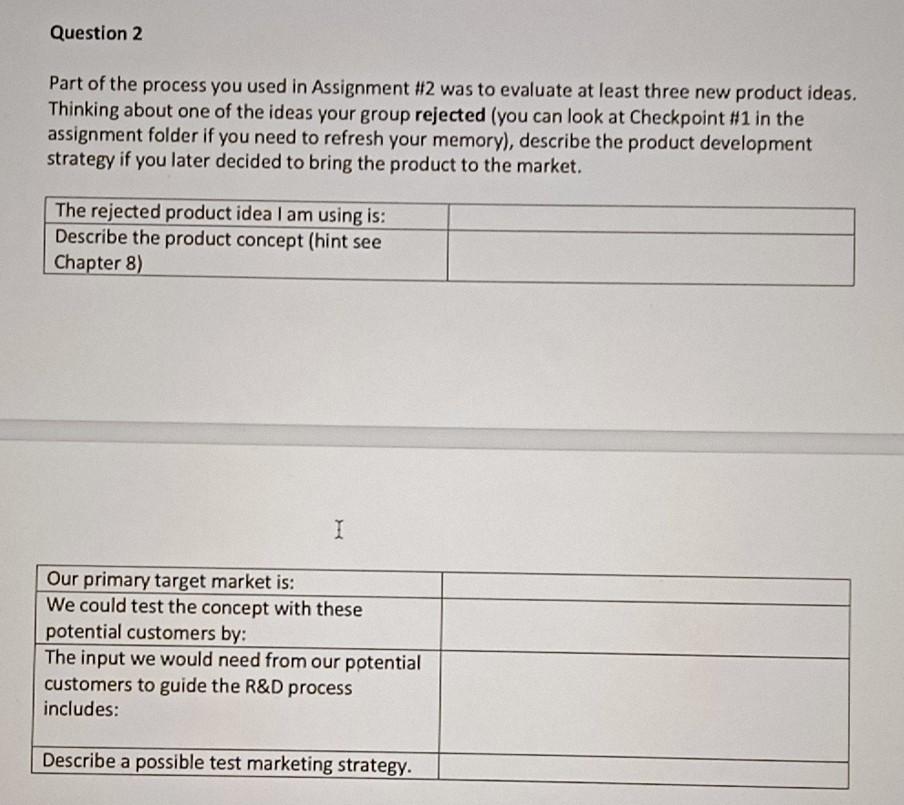 1 Question 1 In Week 11, we looked at a video