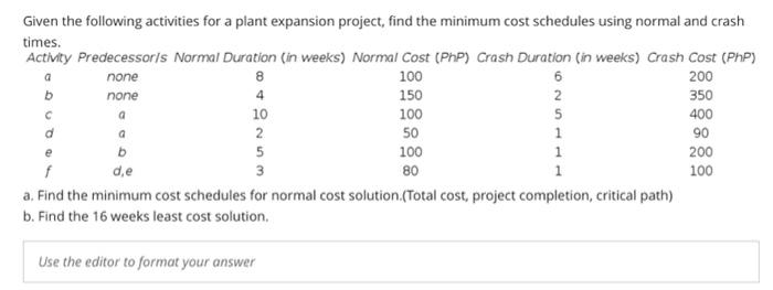 2 questions. complete answers please a b none