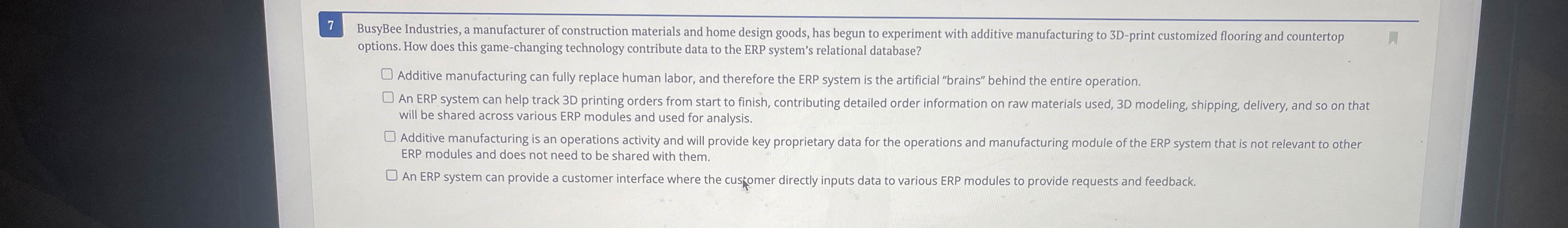 BusyBee Industries, a manufacturer of