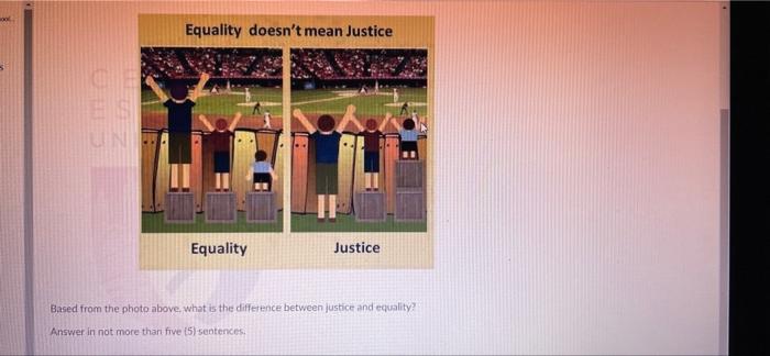 Equality doesn't mean Justice ch UN Equality