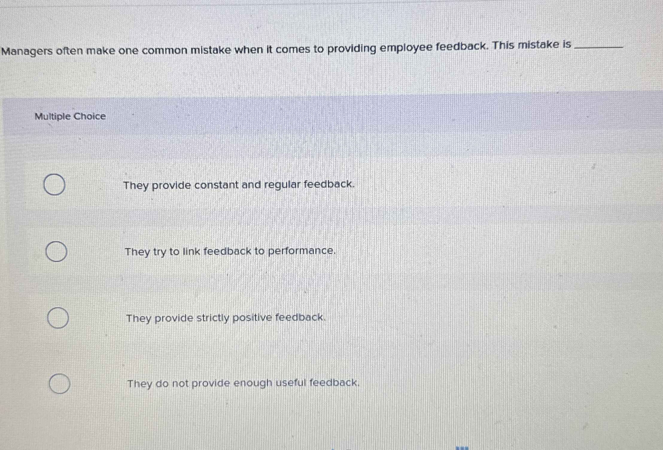Managers often make one common mistake when it