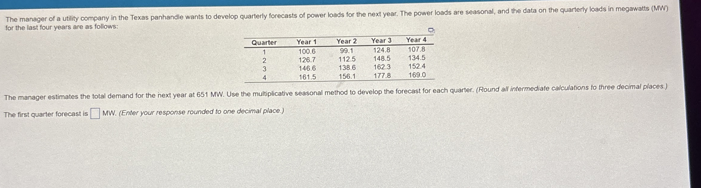The manager of a utility company in the Texas
