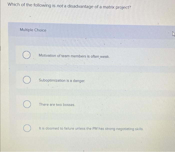 Need help. Which of the following is not a