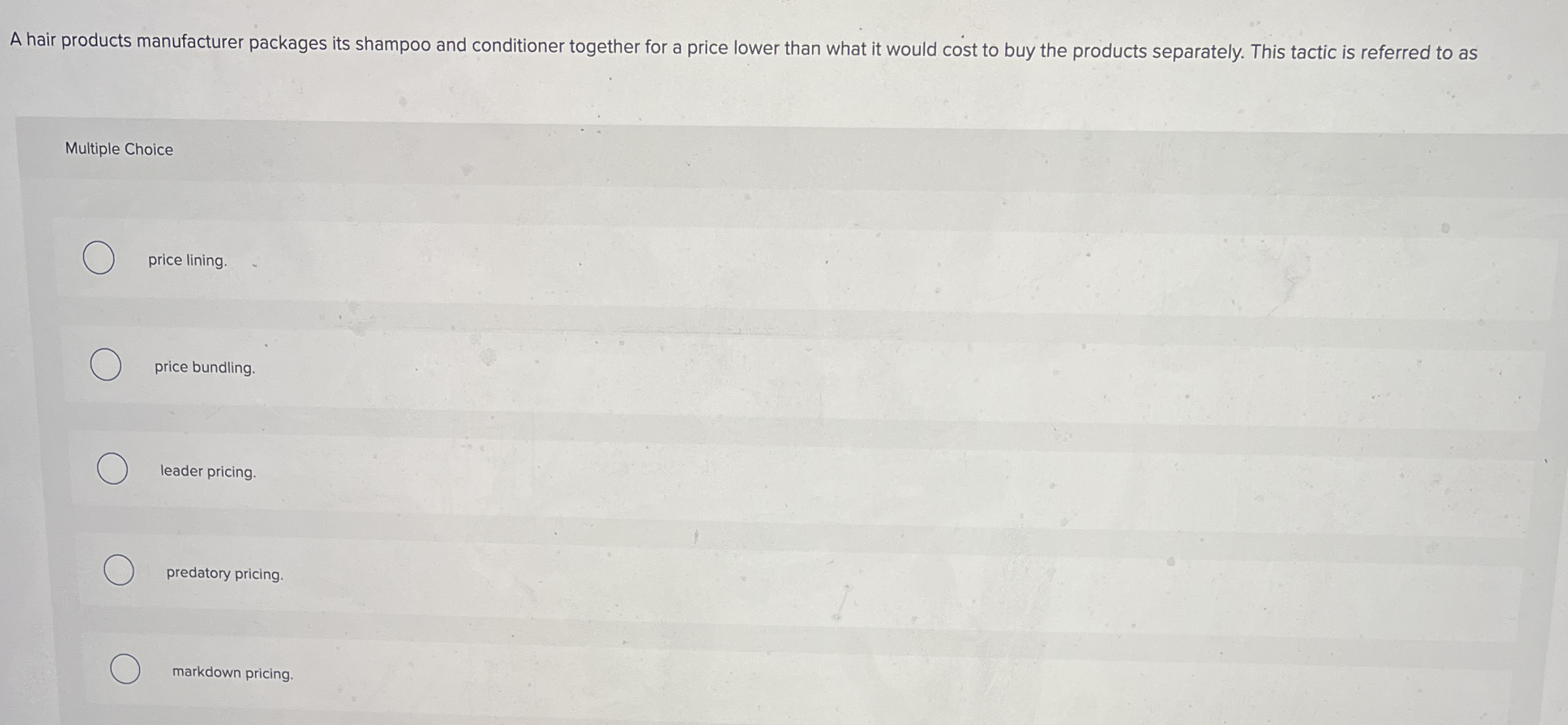 A hair products manufacturer packages its shampoo