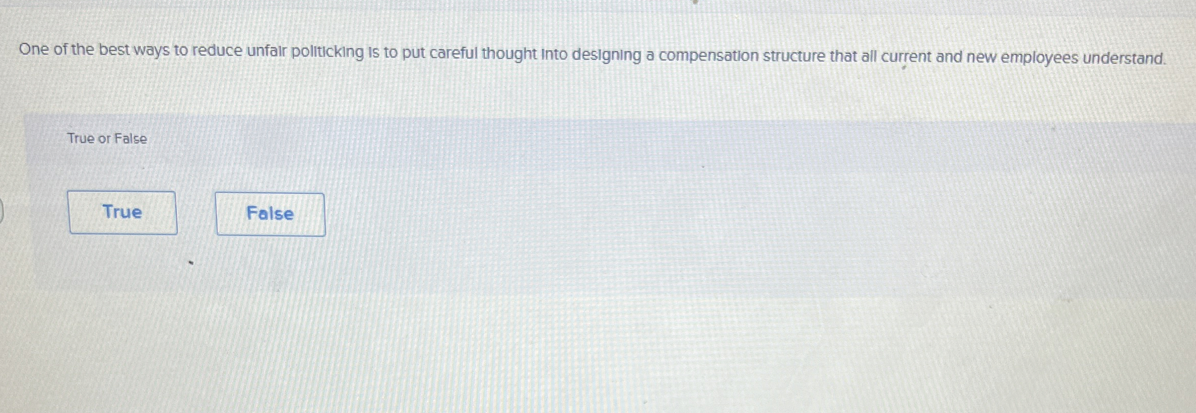 One of the best ways to reduce unfalr politicking