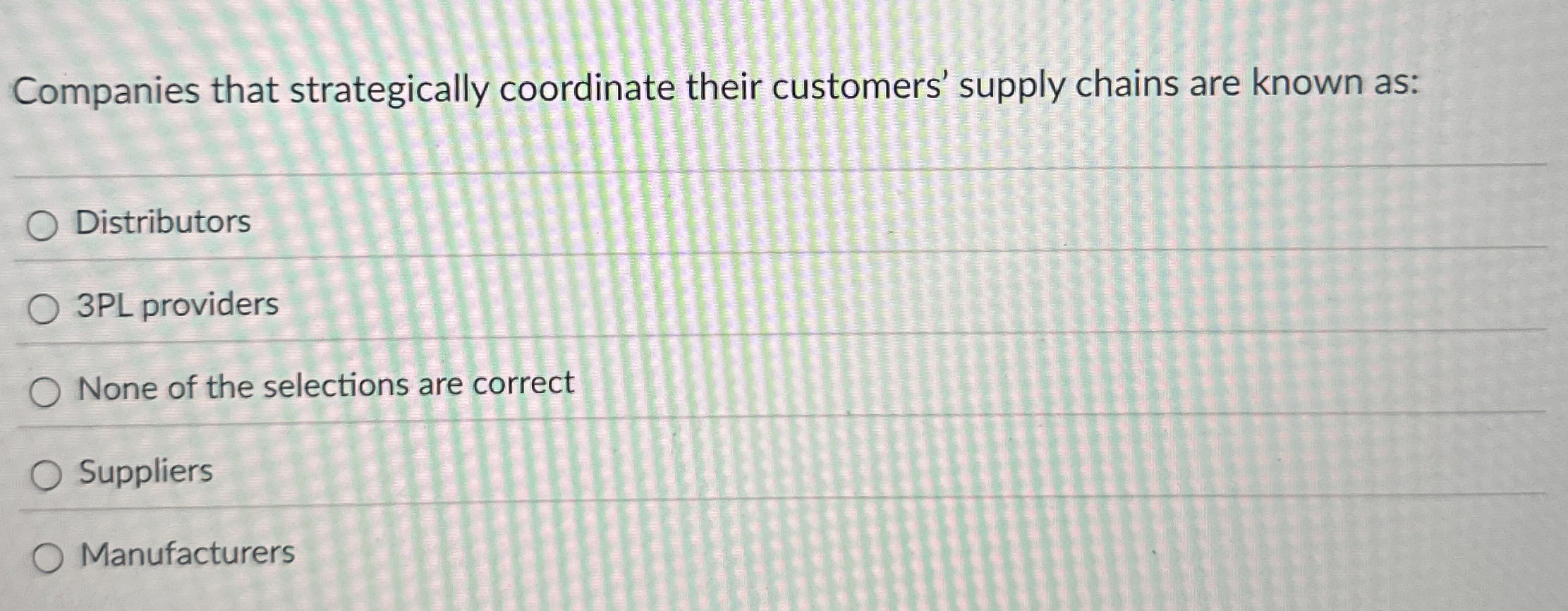 Companies that strategically coordinate their