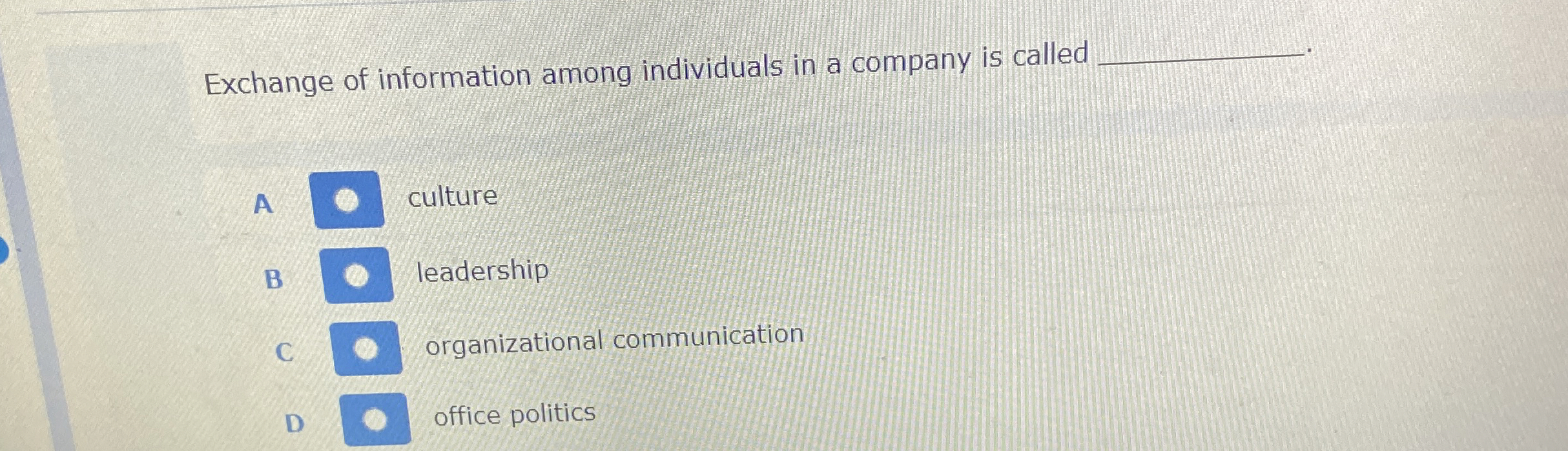 Exchange of information among individuals in a