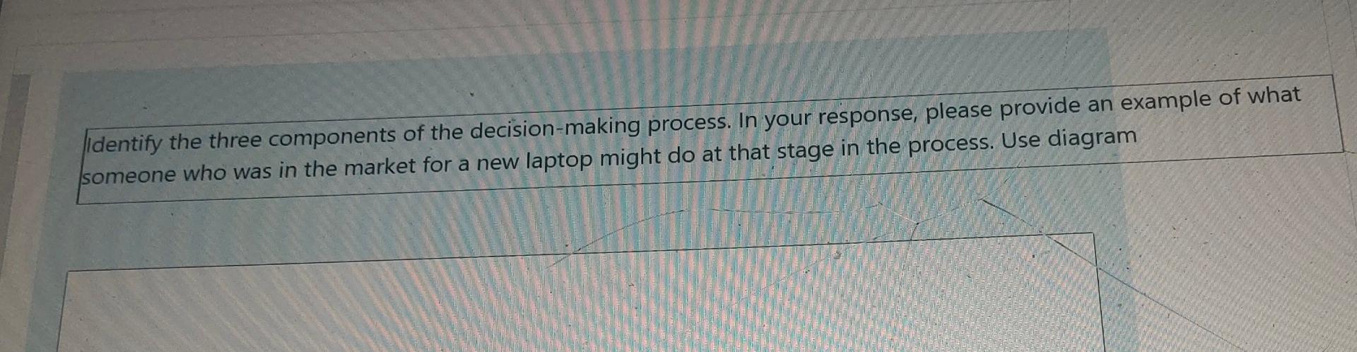 Identify the three components of the