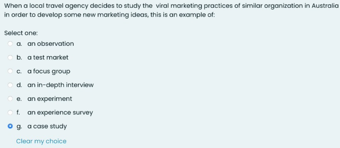 When a local travel agency decides to study the