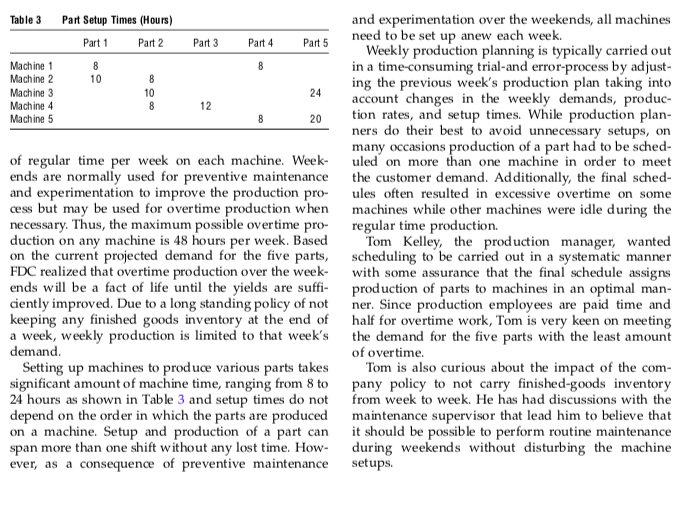 Update the LP in the case study Falcon Die