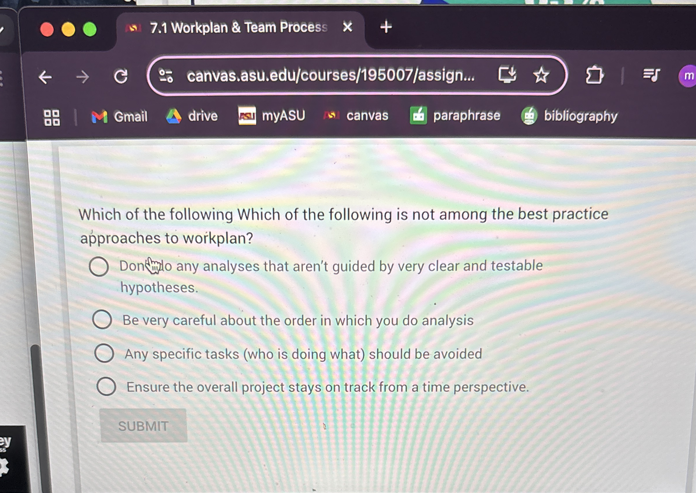 7 . 1 Workplan & Team Process canvas.asu.edu /