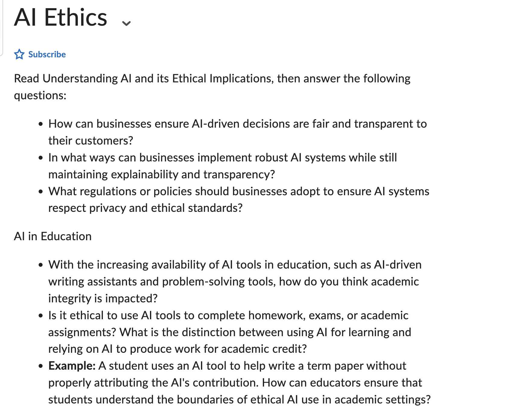 Al Ethics Subscribe Read Understanding AI and its