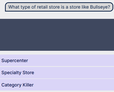What type of retail store is a store like
