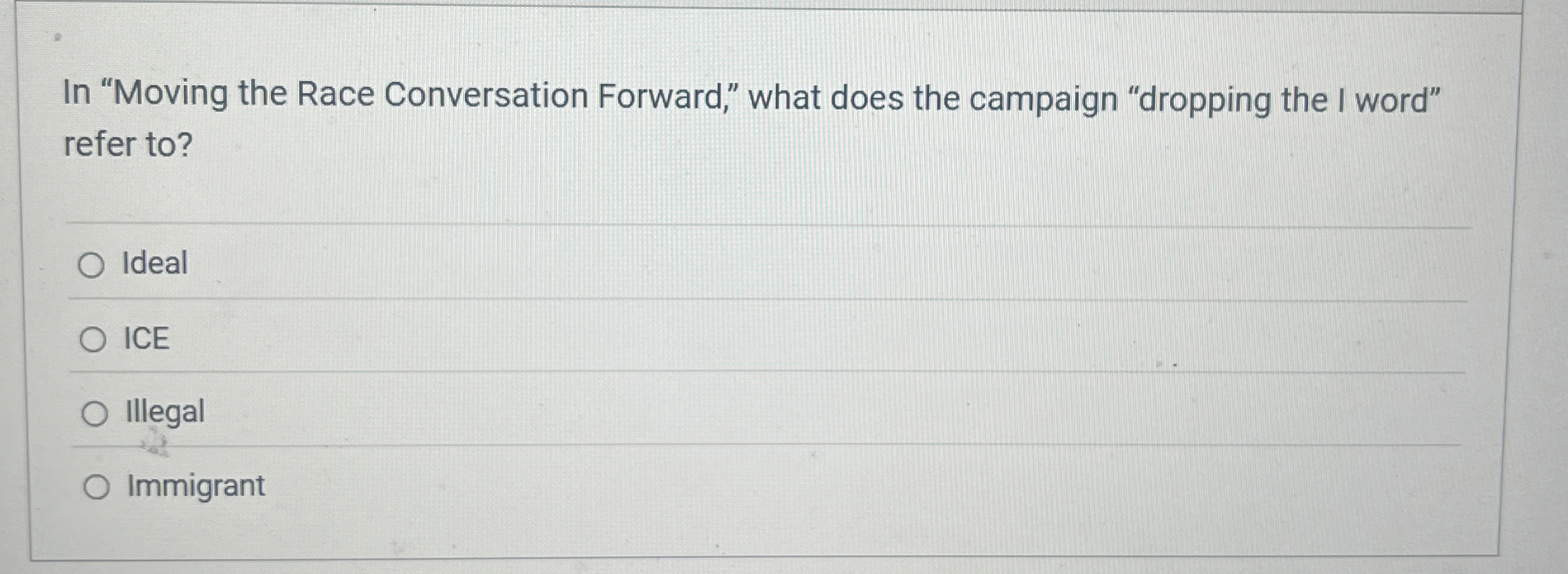 In "Moving the Race Conversation Forward," what