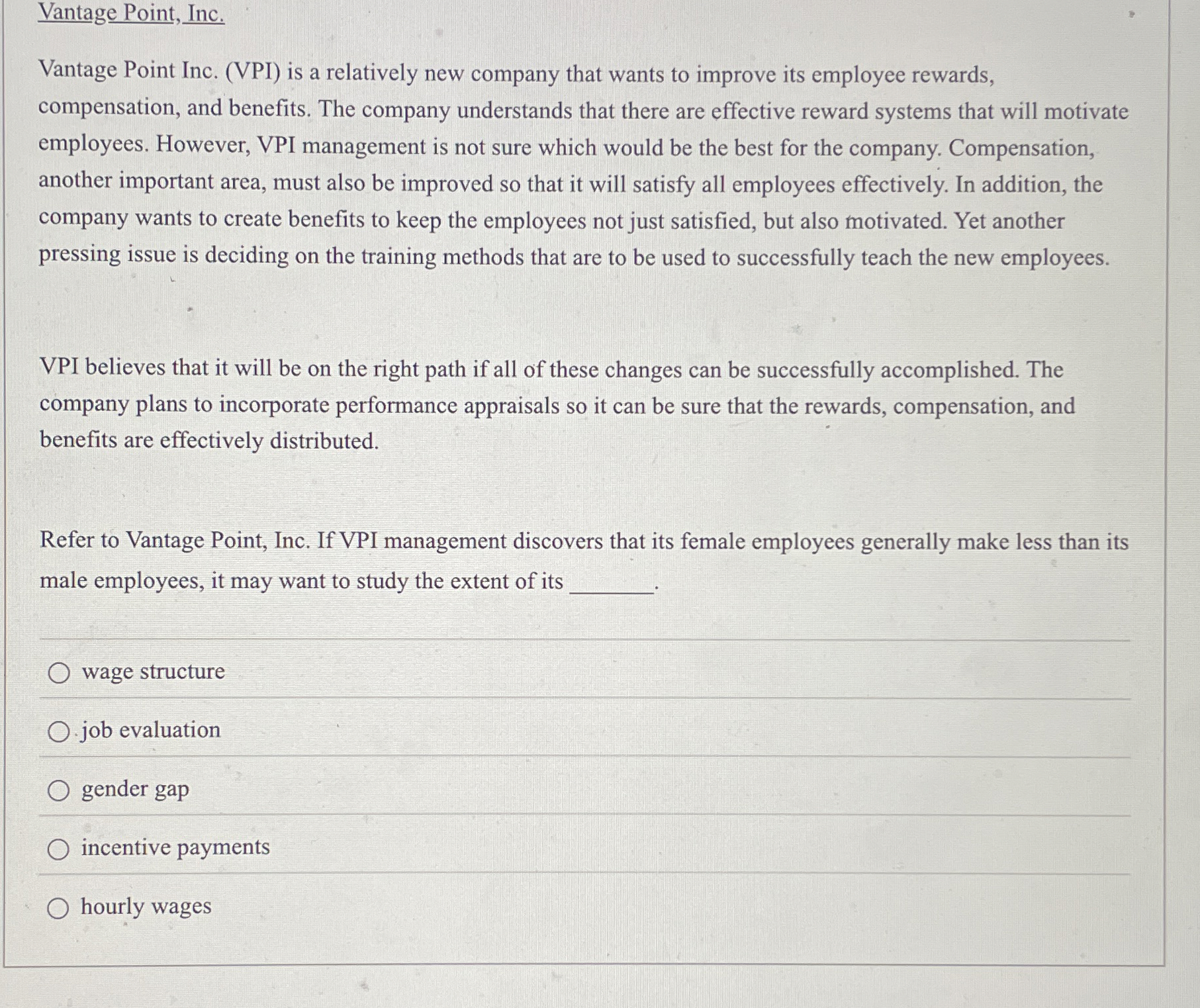 Vantage Point, Inc. Vantage Point Inc. ( VPI ) is