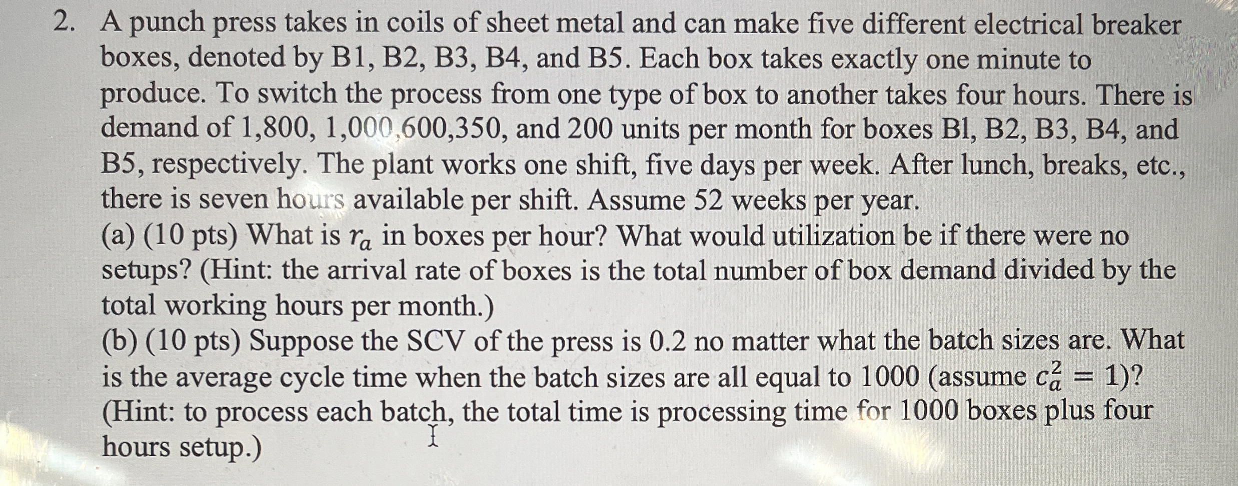 A punch press takes in coils of sheet metal and