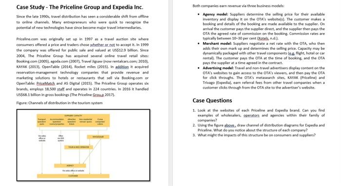 Case Study - The Priceline Group and Expedia Inc.