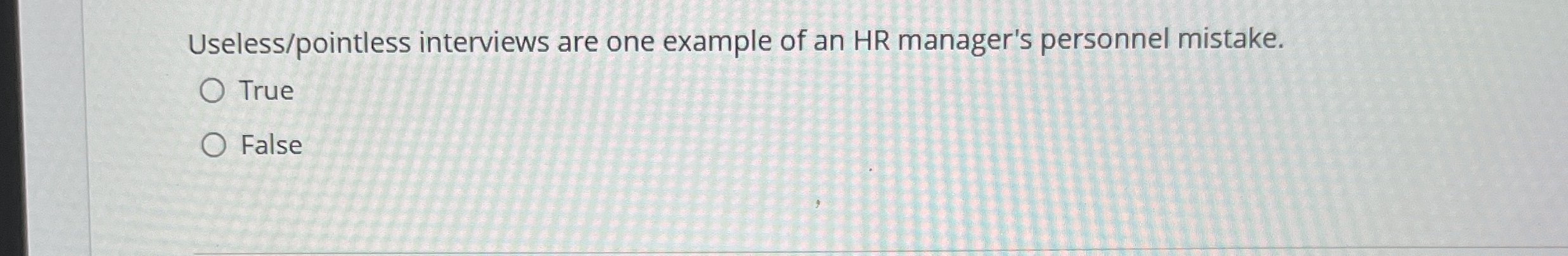 Useless / pointless interviews are one example of