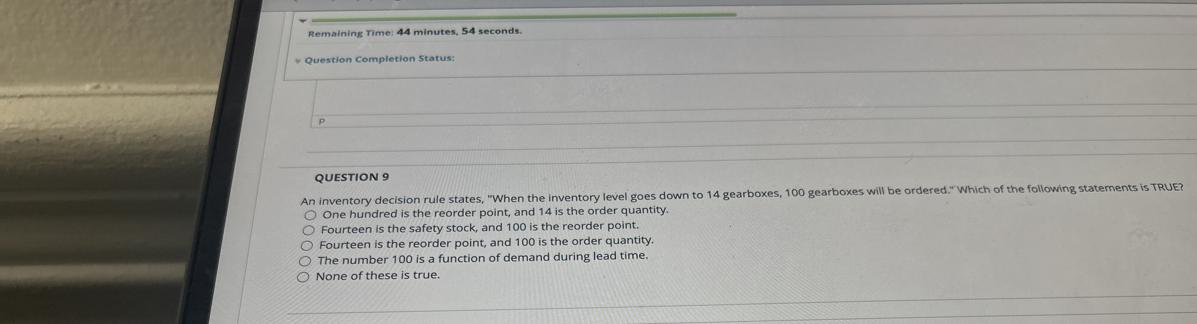 Remaining Time: 4 4 minutes, 5 4 seconds.