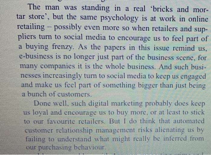 PLEASE UTILIZE THE FOLLOWING READING MATERIAL