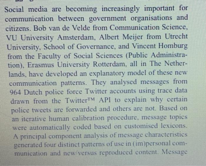 PLEASE UTILIZE THE FOLLOWING READING MATERIAL