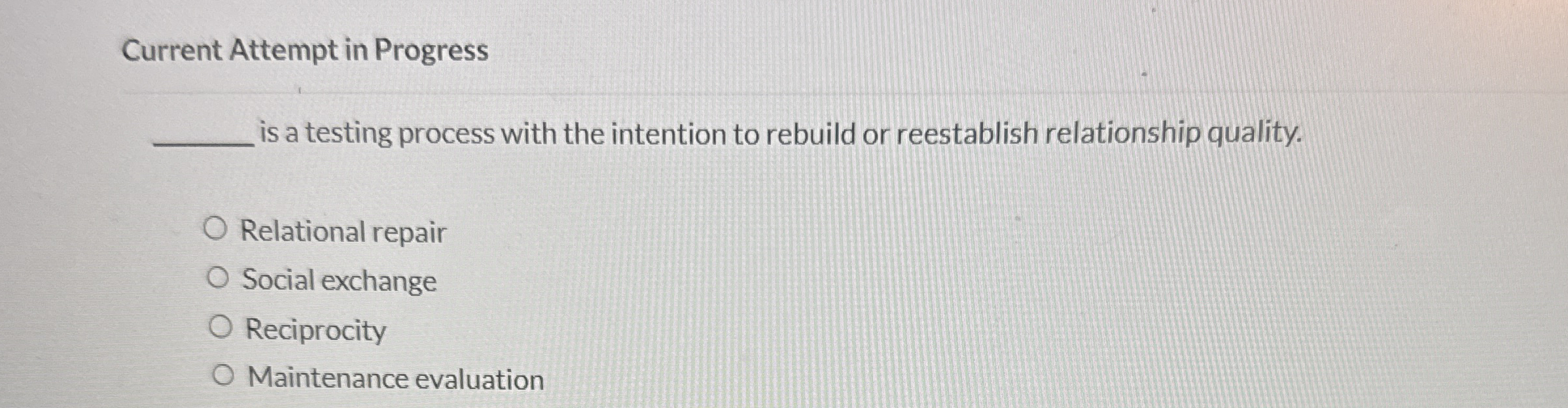 Current Attempt in Progress is a testing process