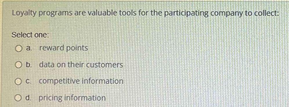 Loyalty programs are valuable tools for the