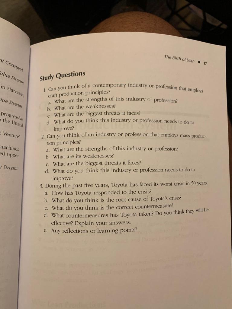 The Birth of Lean 17 at Changed alue Stream Study