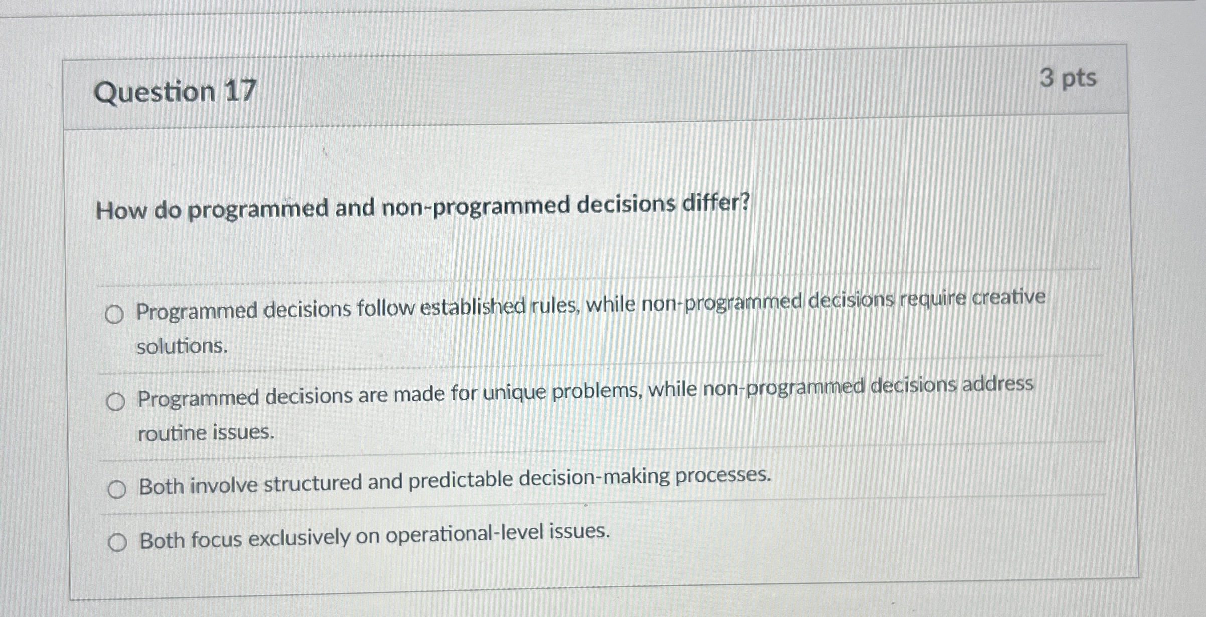 Question 1 7 3 pts How do programmed and non -