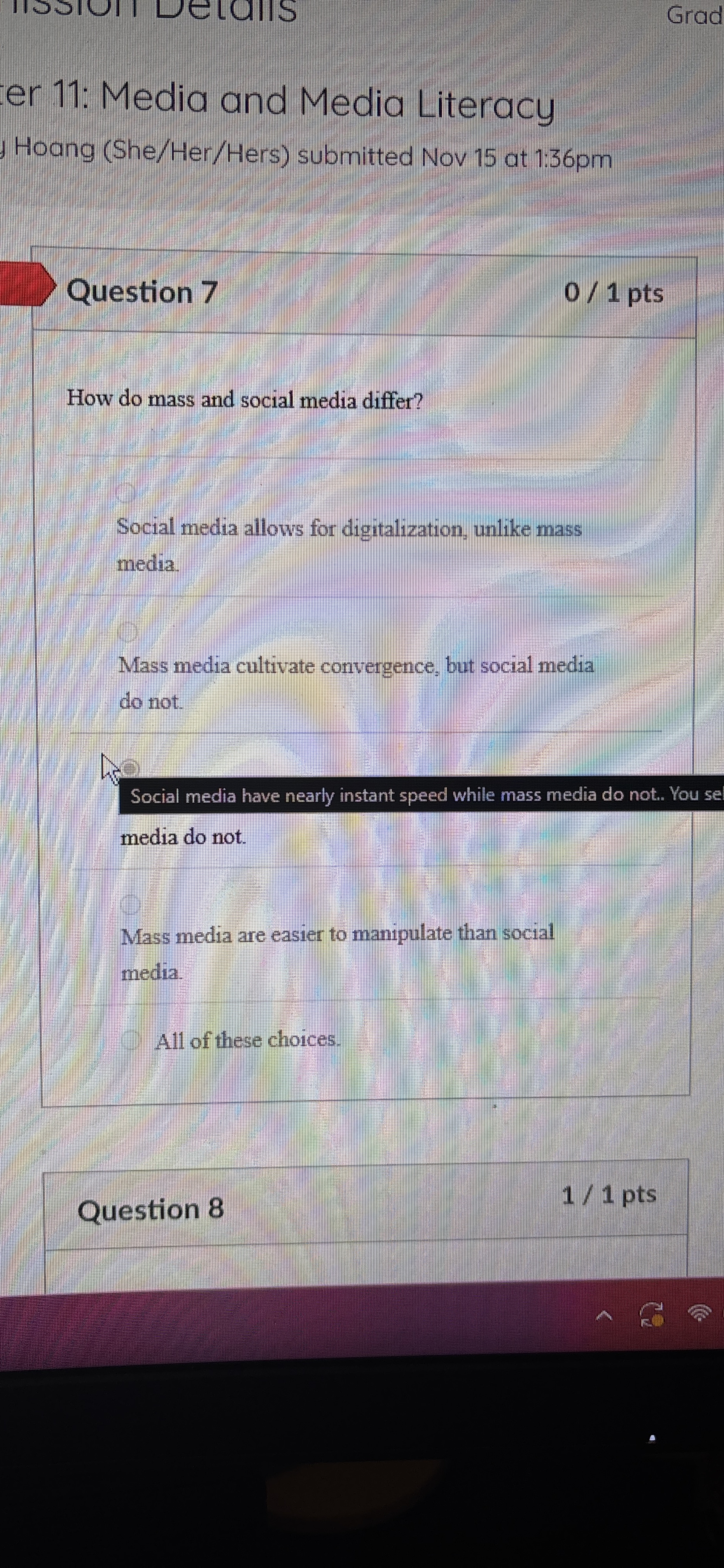 How do mass and social media differ?