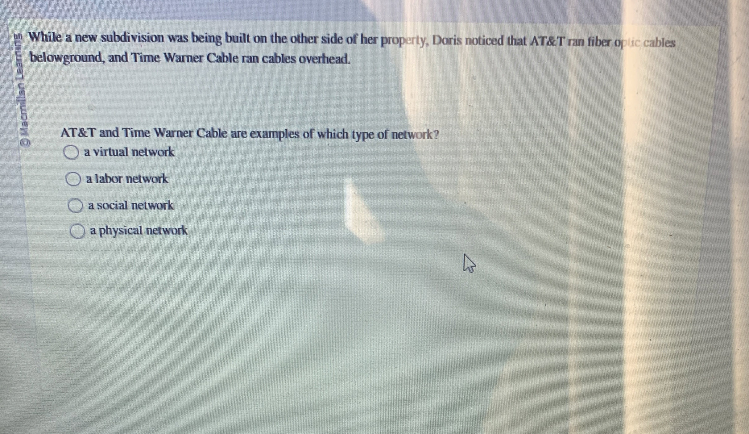 ne While a new subdivision was being built on the