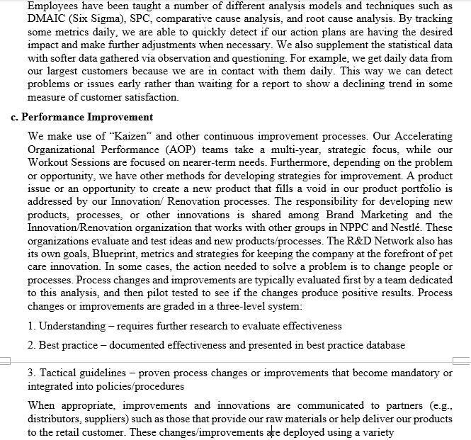 you will be given a Organization Profile in which