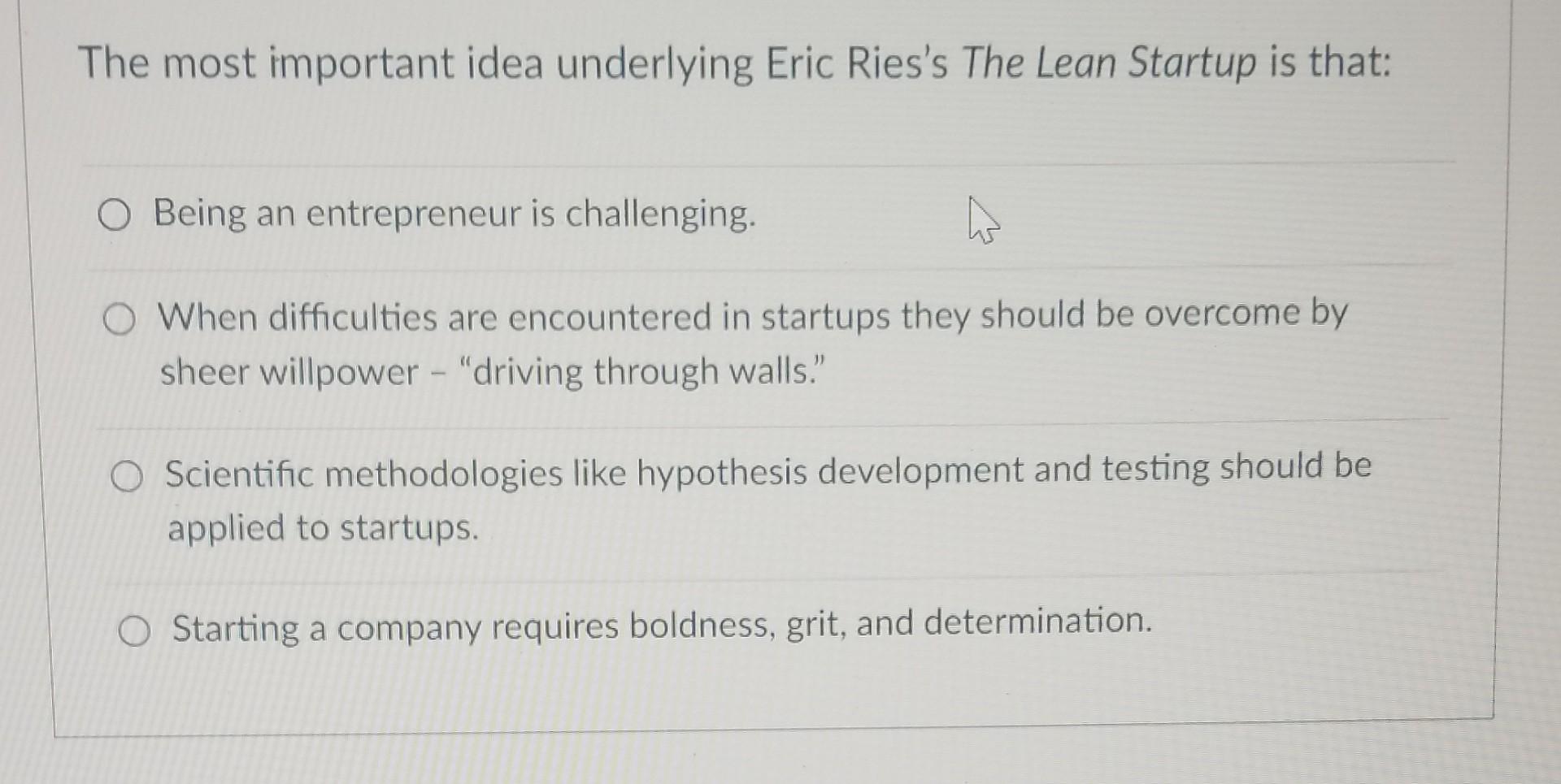 explain The most important idea underlying Eric